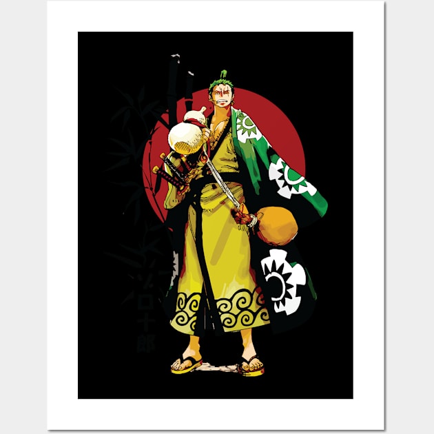 ONE  PIECE - MONKEY F LUFFY T-SHIRT P30 Wall Art by Huko